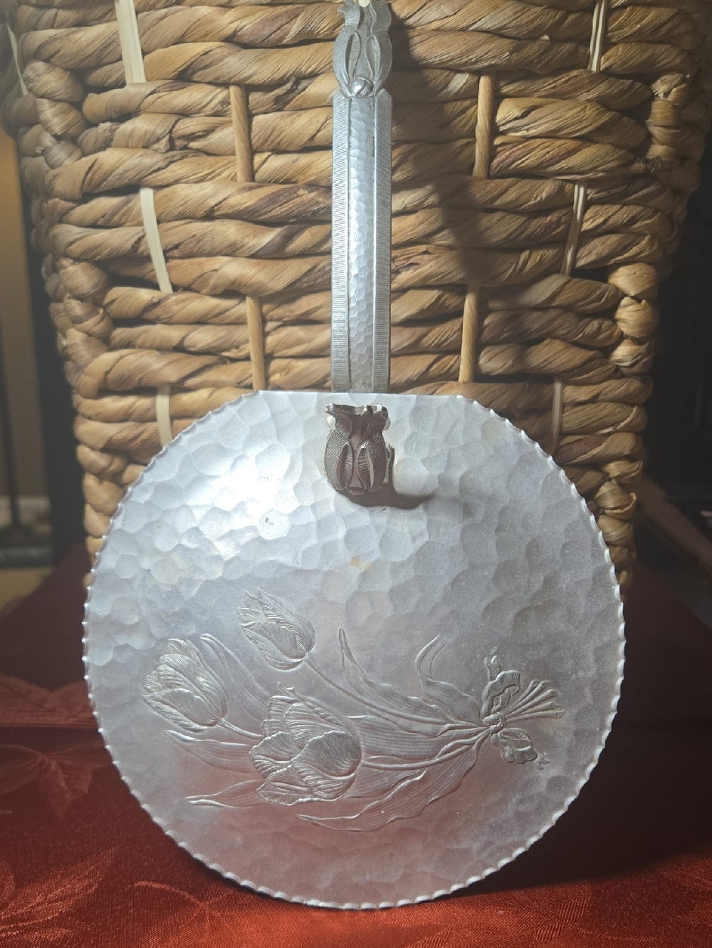 Hand Wrought Aluminum Silent Butler (Aka Crumb Catcher) By Rodney Kent